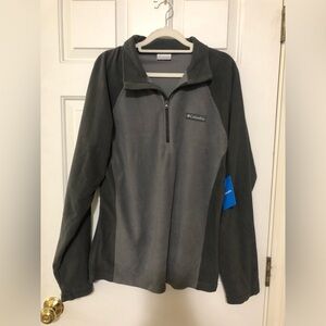 Columbia Grey Fleece 1/4 Zip Jacket Men’s Size Medium “NWT”